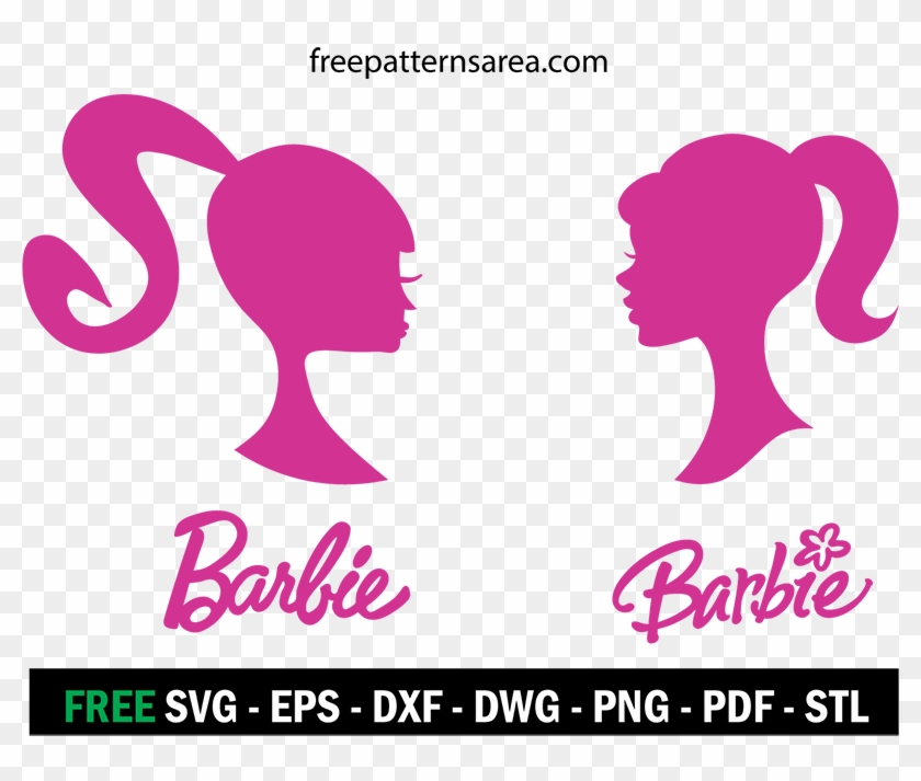 Barbie Silhouette Head Vector Logo Sign Free Vector - Barbie I Can Be Doll - Pet Vet #635545