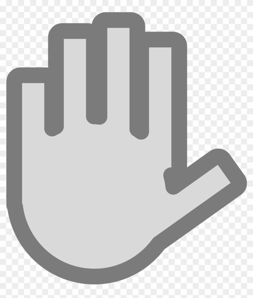 Big Image - Stop Hand Clipart Transparent #635555