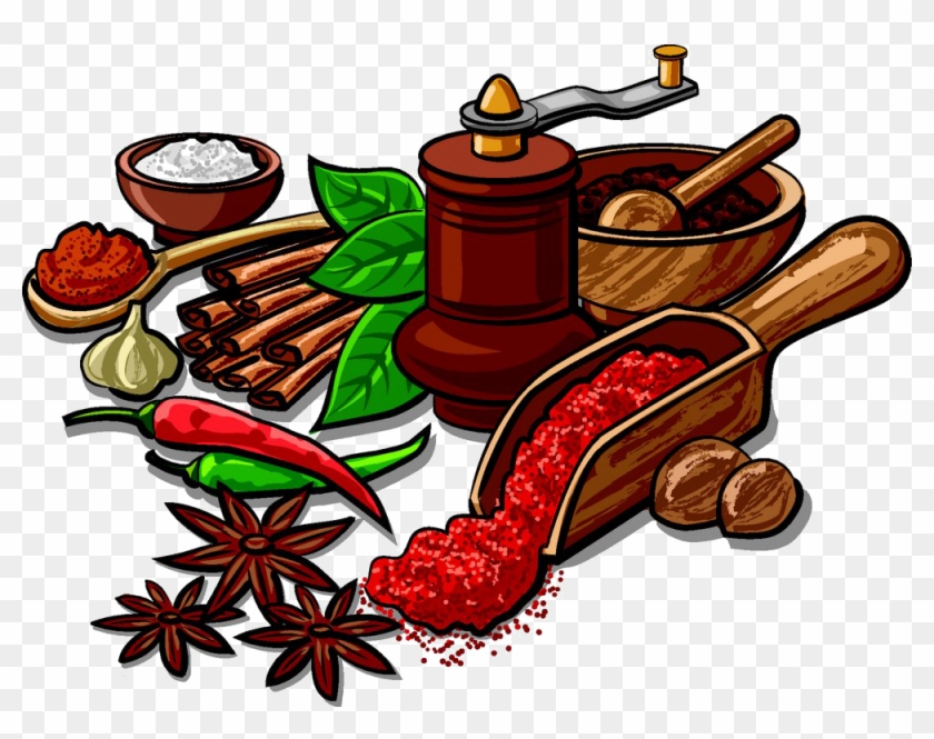 Indian Cuisine Spice Herb Clip Art - Indian Cuisine Spice Herb Clip Art #635658