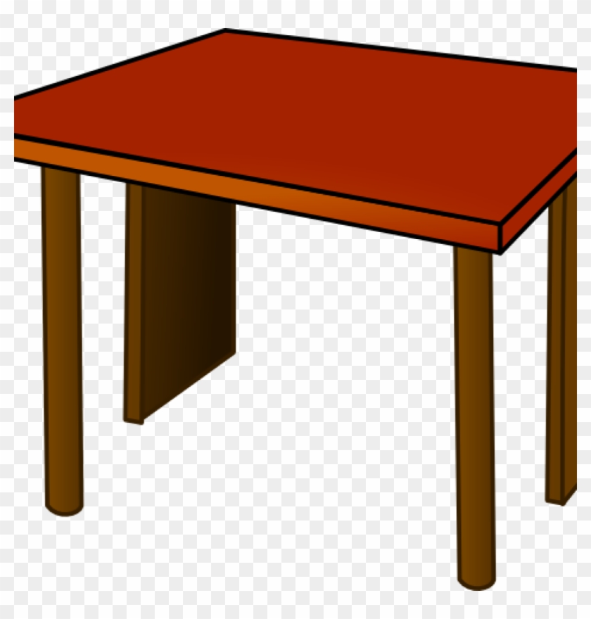 Table Clipart Table Top Wood Clip Art At Clker Vector - Furniture #635591