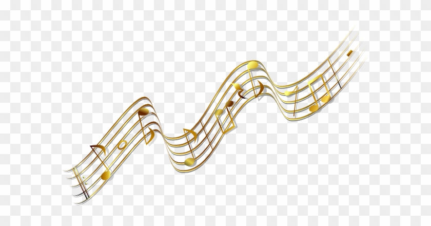 Gold Music Banner Clip Art At Clker Com Vector Clip - Music Notes Png #635833
