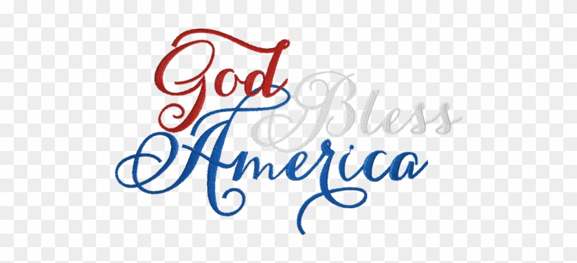 God Bless America In Cursive #635990