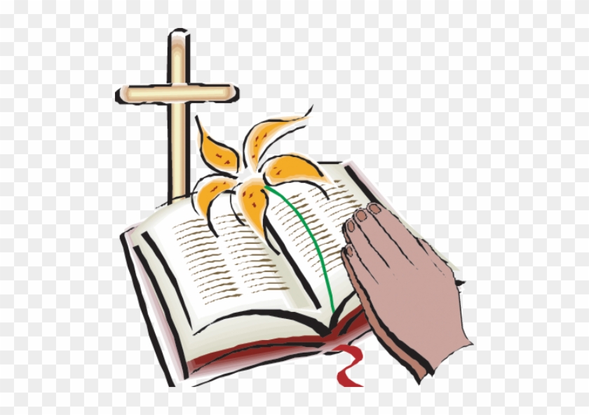 Cross And Open Bible Clipart #636030