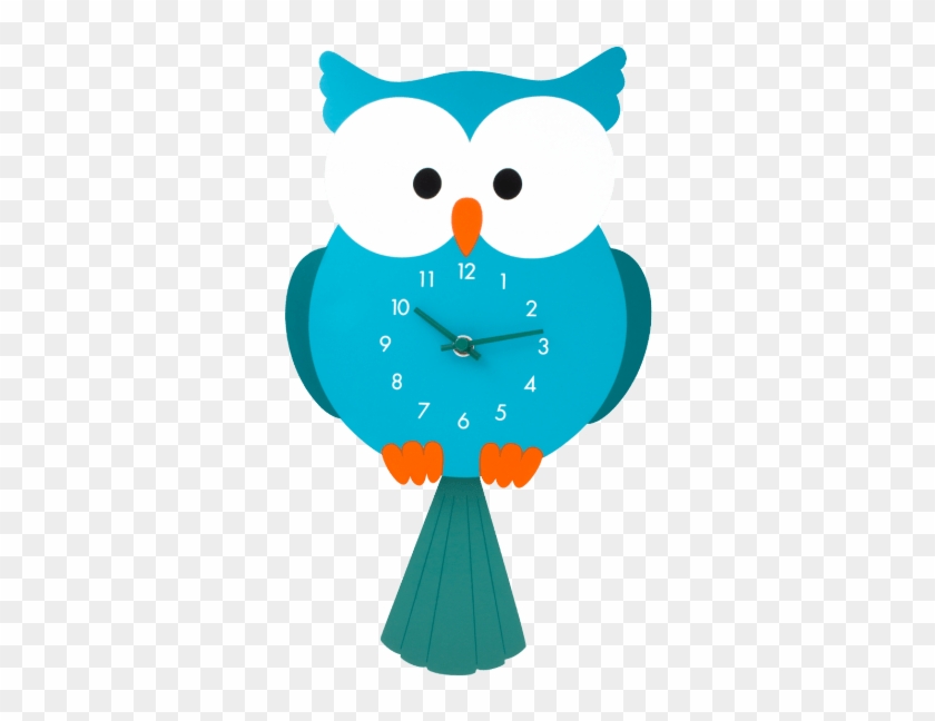 Stenska Ura »dancing Owl« Otroška Stenska Ura - Clock #636150