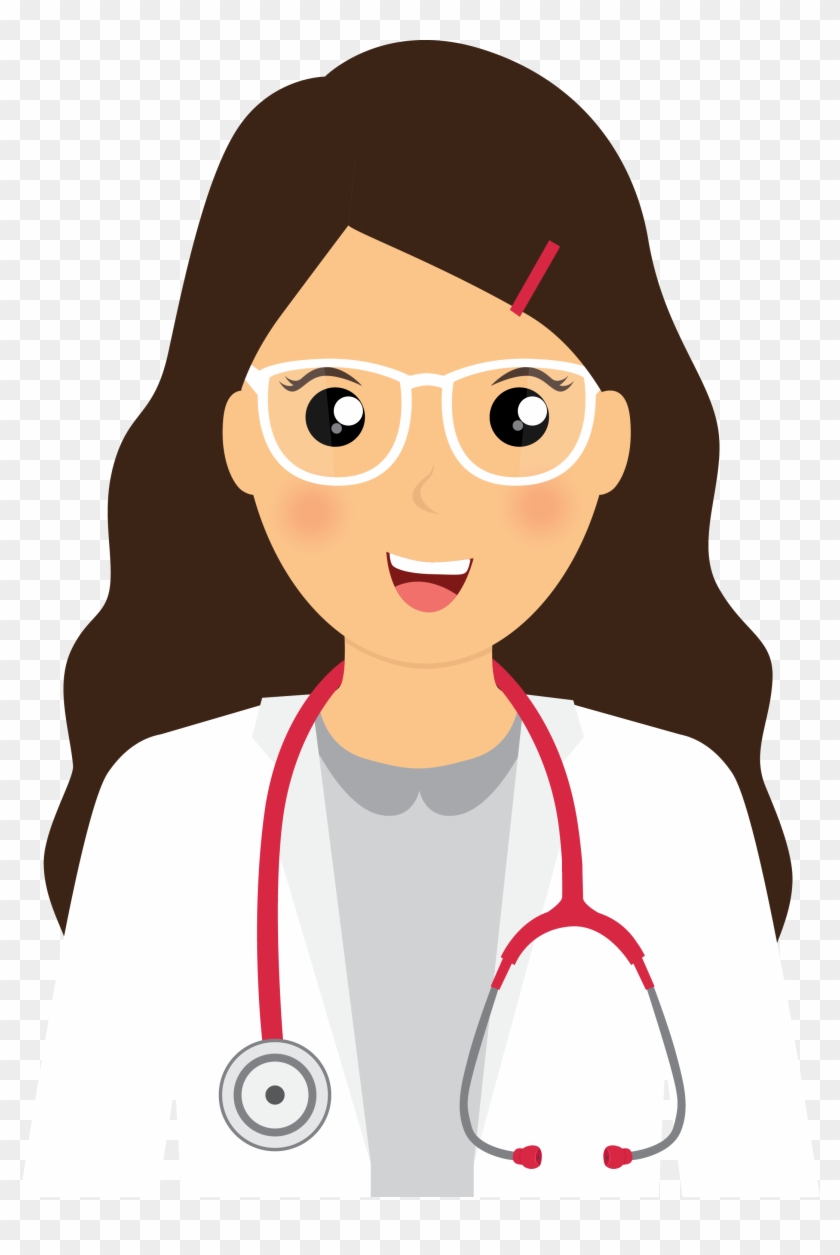 These Are Spots That Drift Through Your Field Of Vision - Female Doctor Cartoon Png #636714