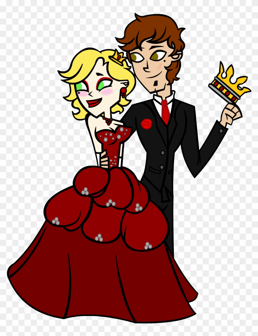 Prom King And Queen Of Hearts Prom Collab By Creative - Prom Cartoon #636736