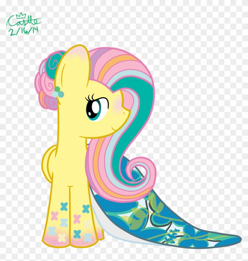 Rainbow Power Fluttershy's Prom Dress By Mtfc1029 - Mlp Rainbow Power Fluttershy #636788