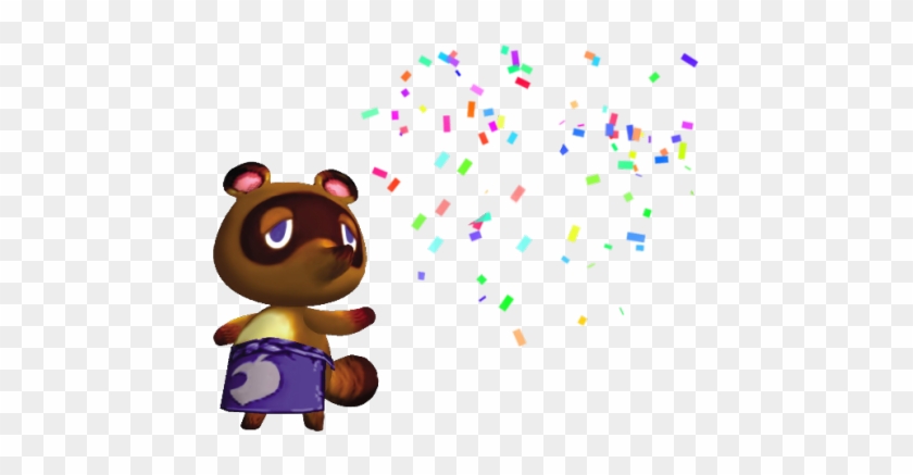 A Transparent Tom Nook Throwing Confetti On Ur Dash - Animal Crossing Tom Nook Meme #637061
