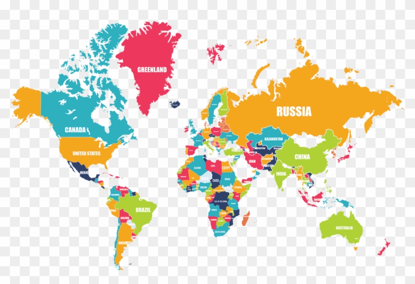 Picture - World Map With Name Png #637213