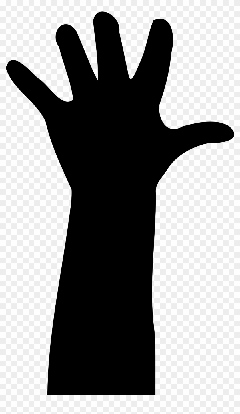 Hands Silhouette At Getdrawings Com Free For Personal - Braço Vetor Png #637227