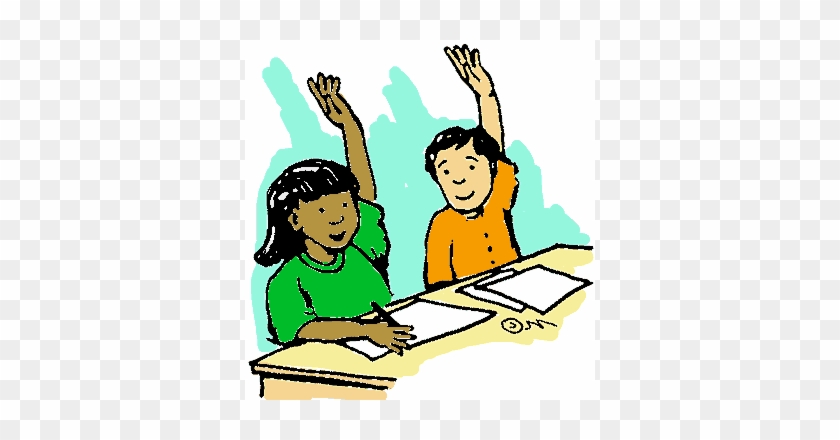 Class Rules Boy Raising Hand - Clip Art #637294