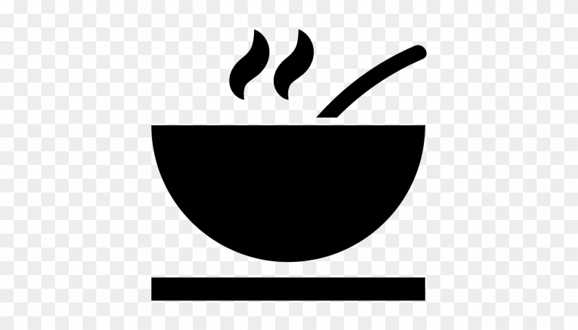 Hot Soup Bowl Vector - Food Icon Small #637318