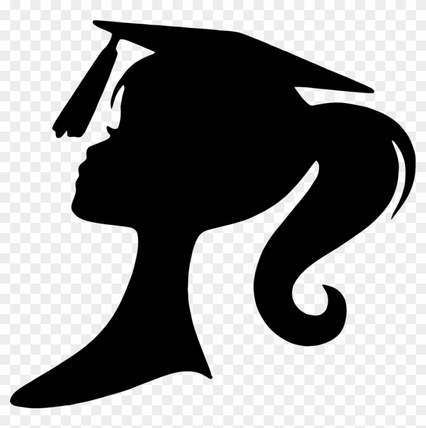 Silhouette Graduation Ceremony Square Academic Cap - Grad Silhouette Clip Art #637470