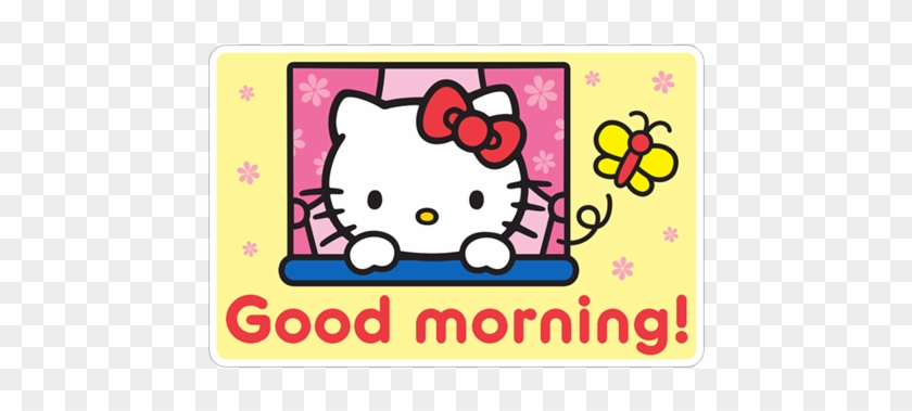 Morning Transparent Png Sticker - Good Morning Hello Kitty #637506