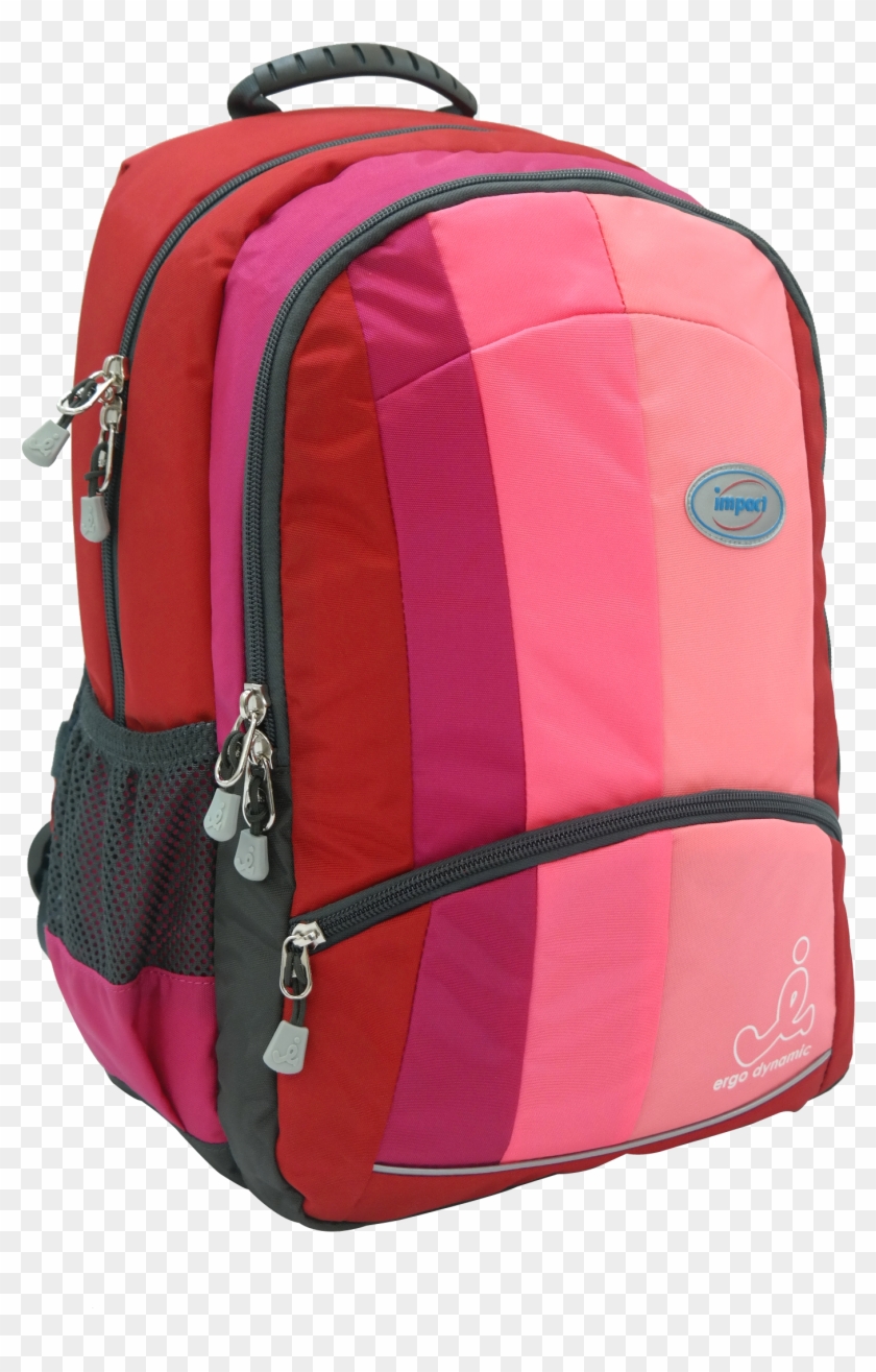 Impact Ergonomic Backpack Ipeg 130 Pink Transparent School Bags