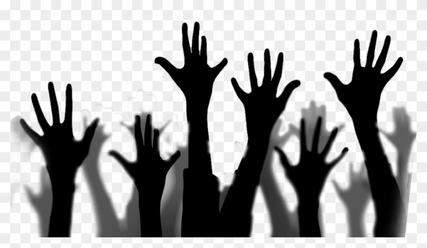 Raised Hands Png - Crowd Raising Hands Png #637715