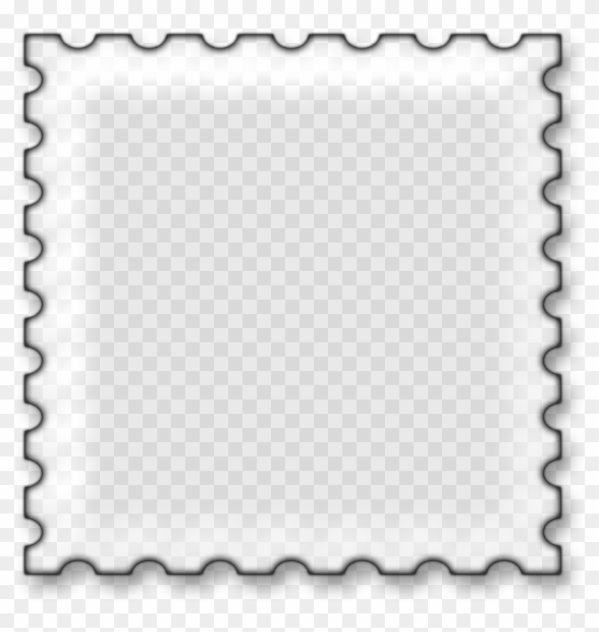 Postage Stamp Picture Frame Clip Art - Stamp Frame Png #637924