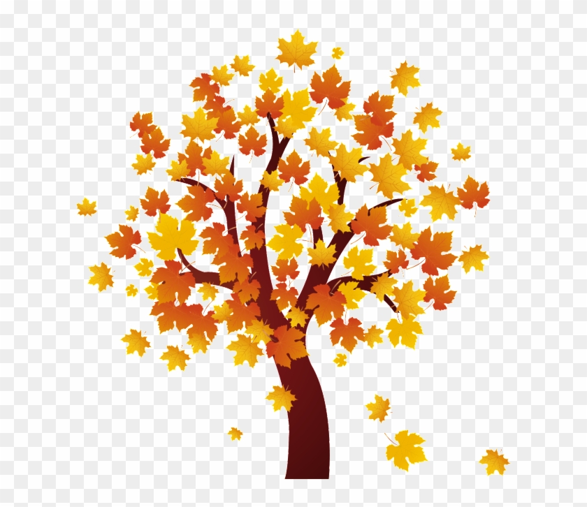 Autumn Leaves - Fall Tree Clip Art #637942
