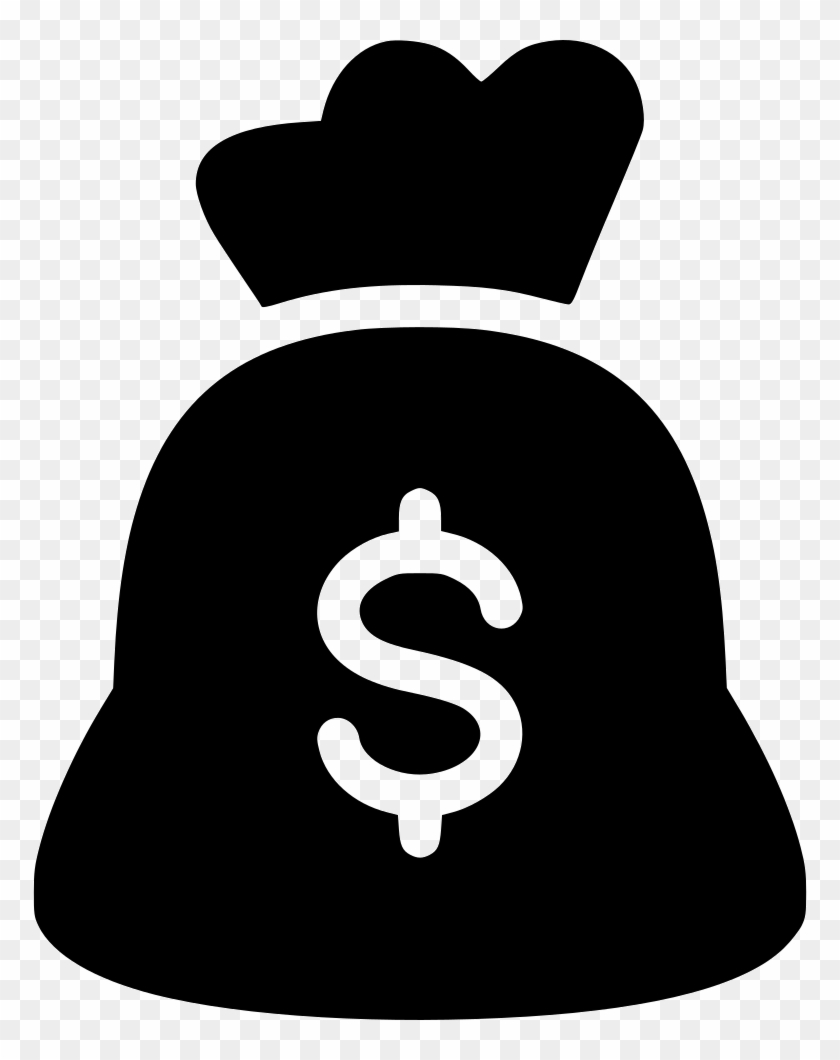 Money Bag Comments - Dollar Icon Png Black #637995