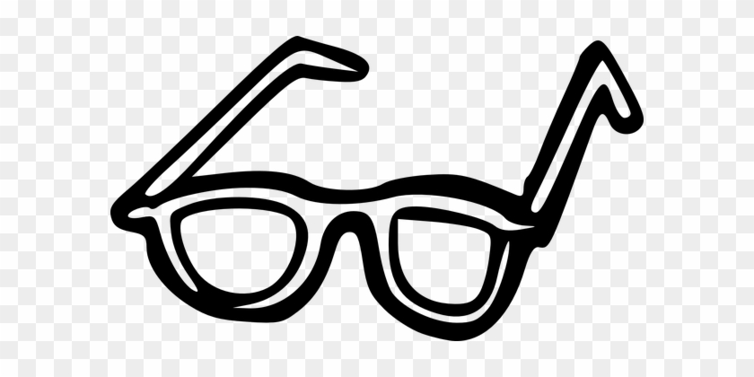 Eyeglasses Cartoons Black Glass Intelligen - Sunglasses Clip Art #638056