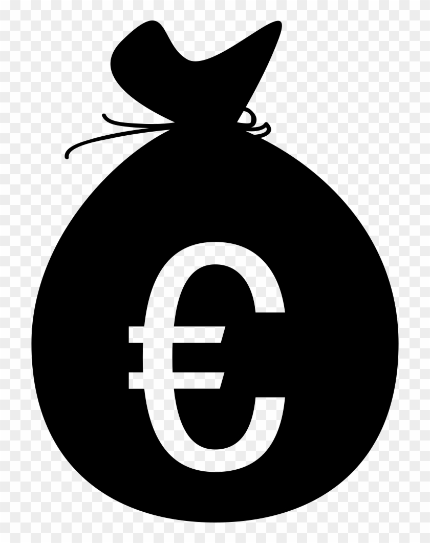 Money Bag Euro Sign Currency - Euro Flat Icon #638107