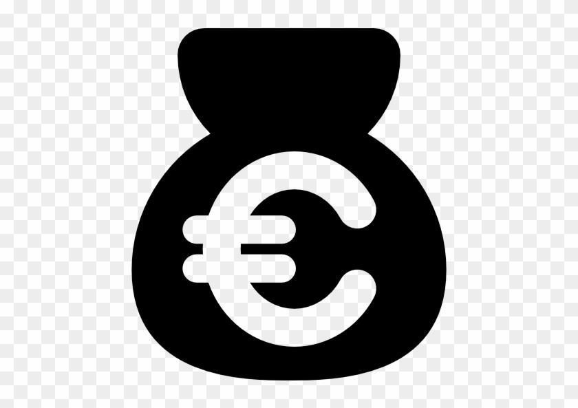 Money Bag With Euro Sign Vector - Money € Icon #638123