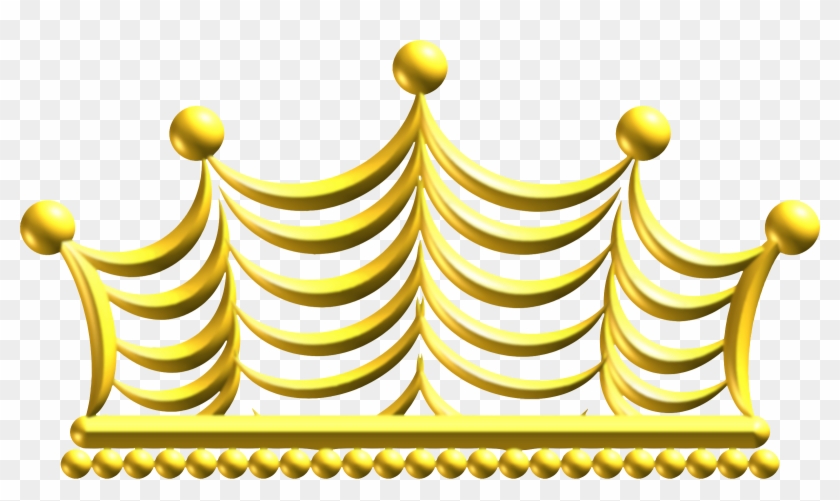 La Corona De Oro Clip Art - Gold Crown Png Transparent #638311