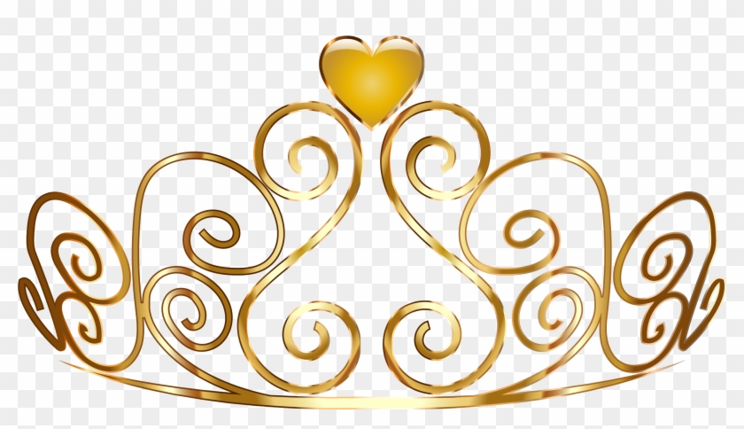 La Corona De La Princesa De Oro Clip Art - Princess Gold Crown Clipart #638315