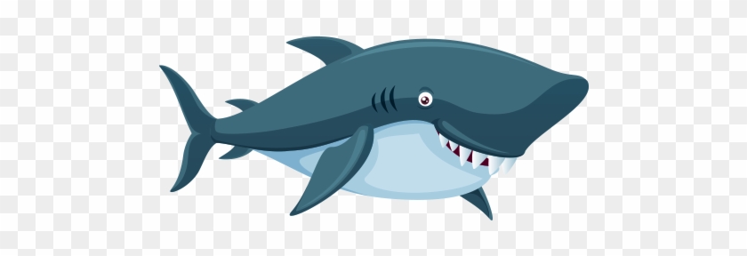 Tiger Shark Free Content Clip Art - Fishes Cartoon Png #638431