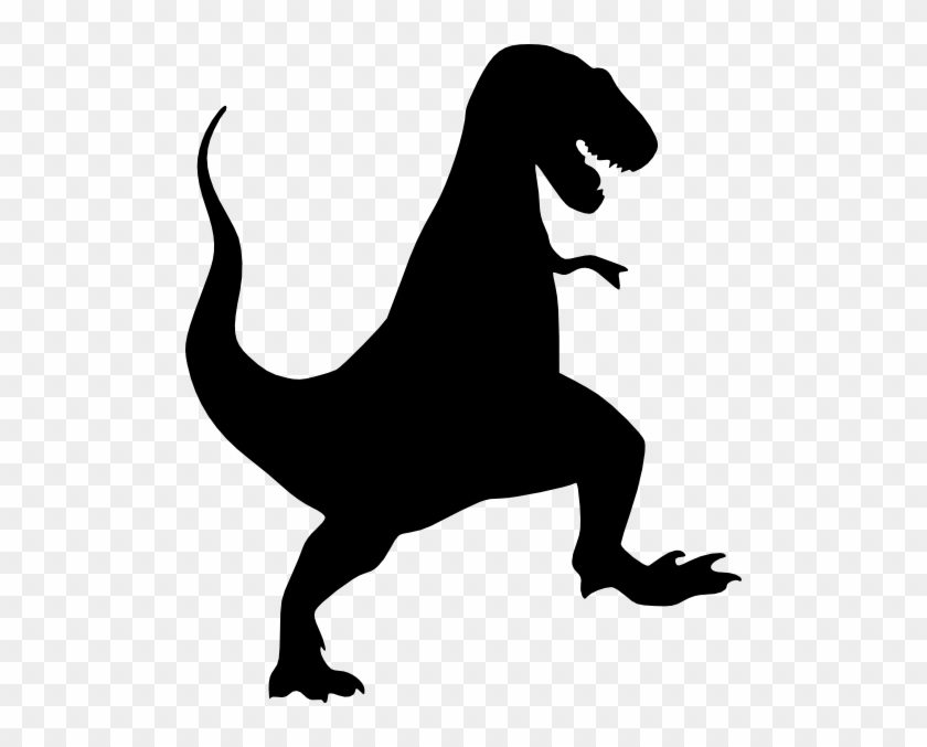 Rex Silhouette Clip Art - T Rex Silhouette #638428