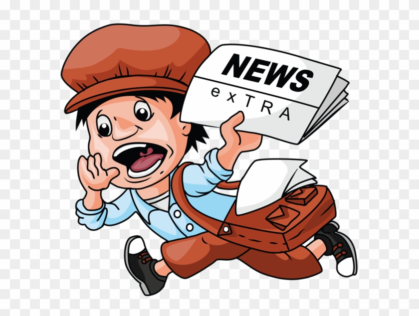 Personnages, Illustration, Individu, Personne, Gens - Clipart Newspaper Boy #638432