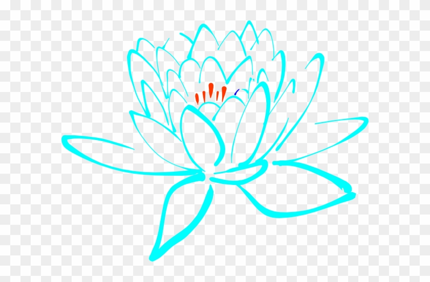 How To Set Use Blue-orange Lotus Svg Vector - Happy Birthday Lotus Flower #638517
