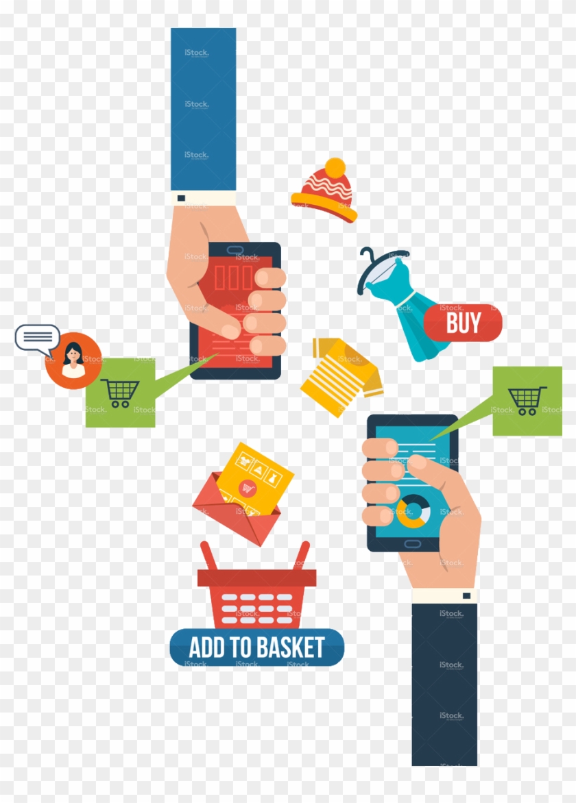 Stock Illustration 76738707 Icons For Internet Marketing - Online Shopping Project #638562