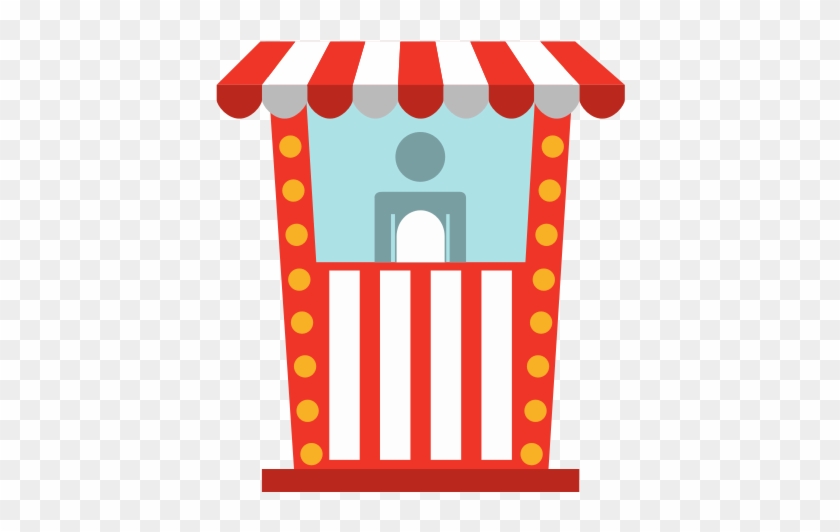 Ticket Office Cinema Icon - Ticket Booth Vector #638655