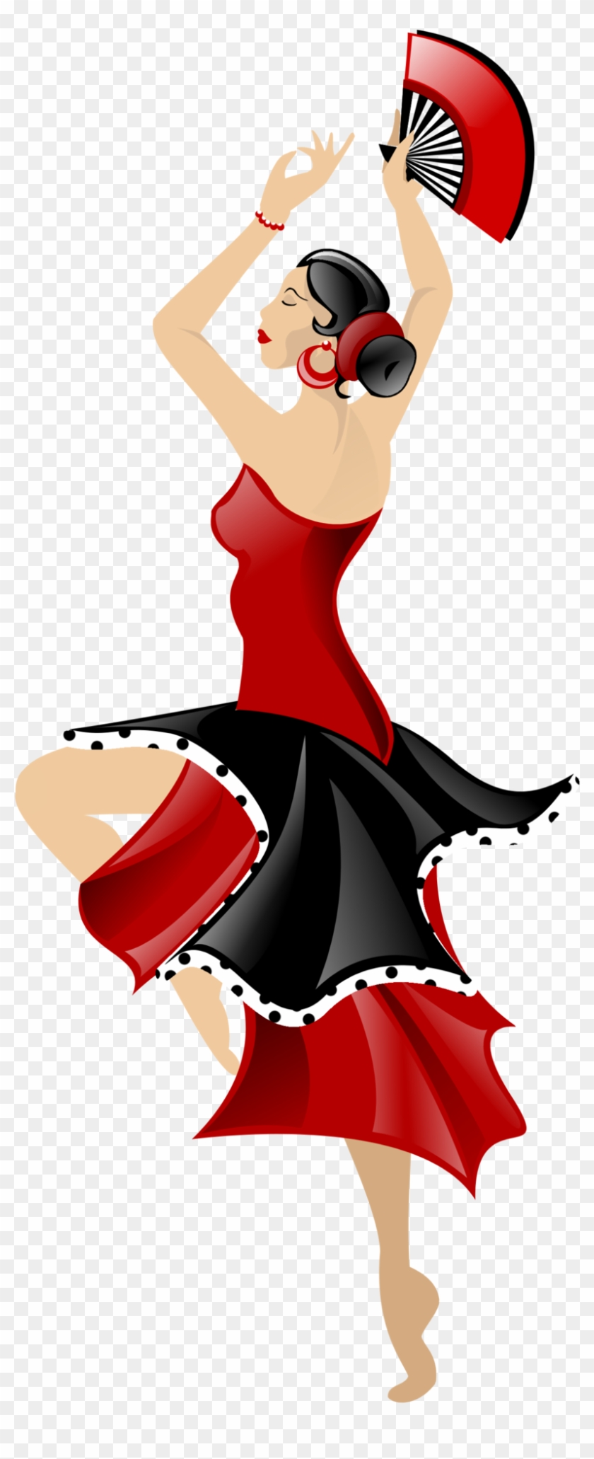 Spain Flamenco Dancers Clipart - Flamenco Dancer Png #638746