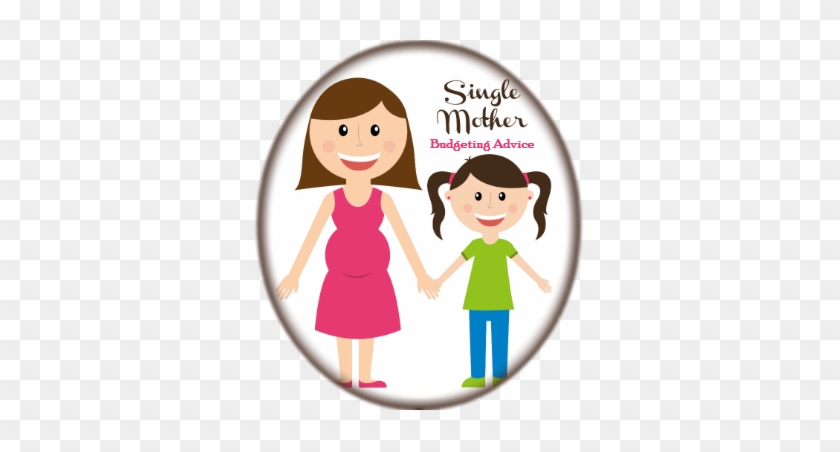 Single Mother Budgeting Advice Badge - Single Parent Family Clipart #638773