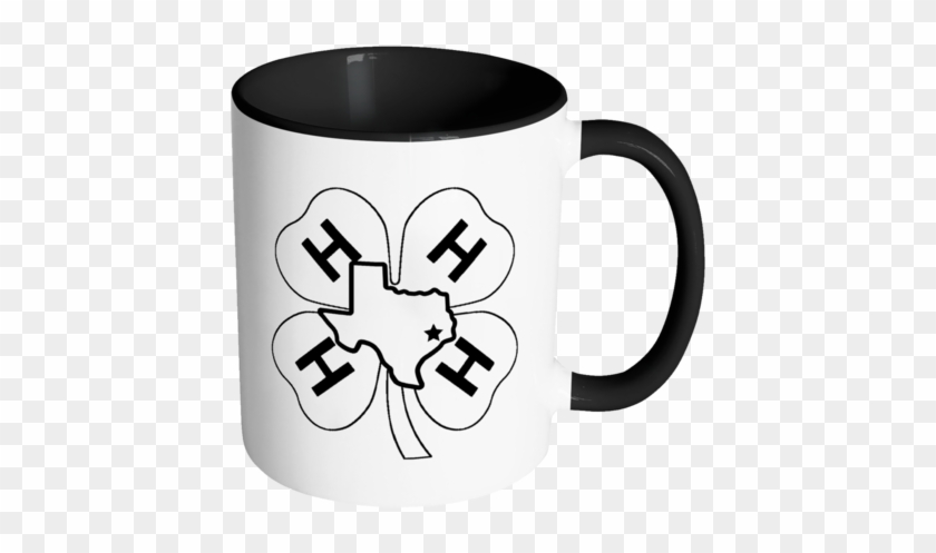 Houston 4-h Coffee Mug - White 4 H Logo #638777