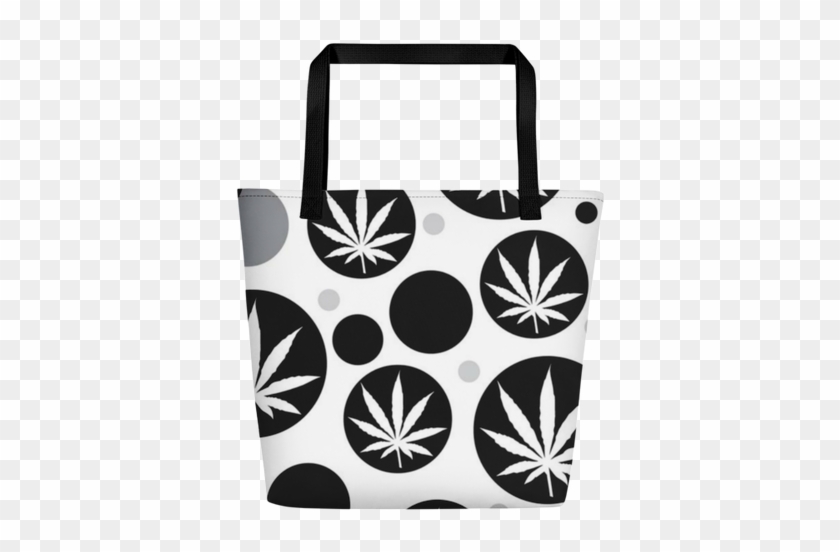 Bubbleweed Beach Bag - Marijuana Leaf Olive Coaster Set #638786