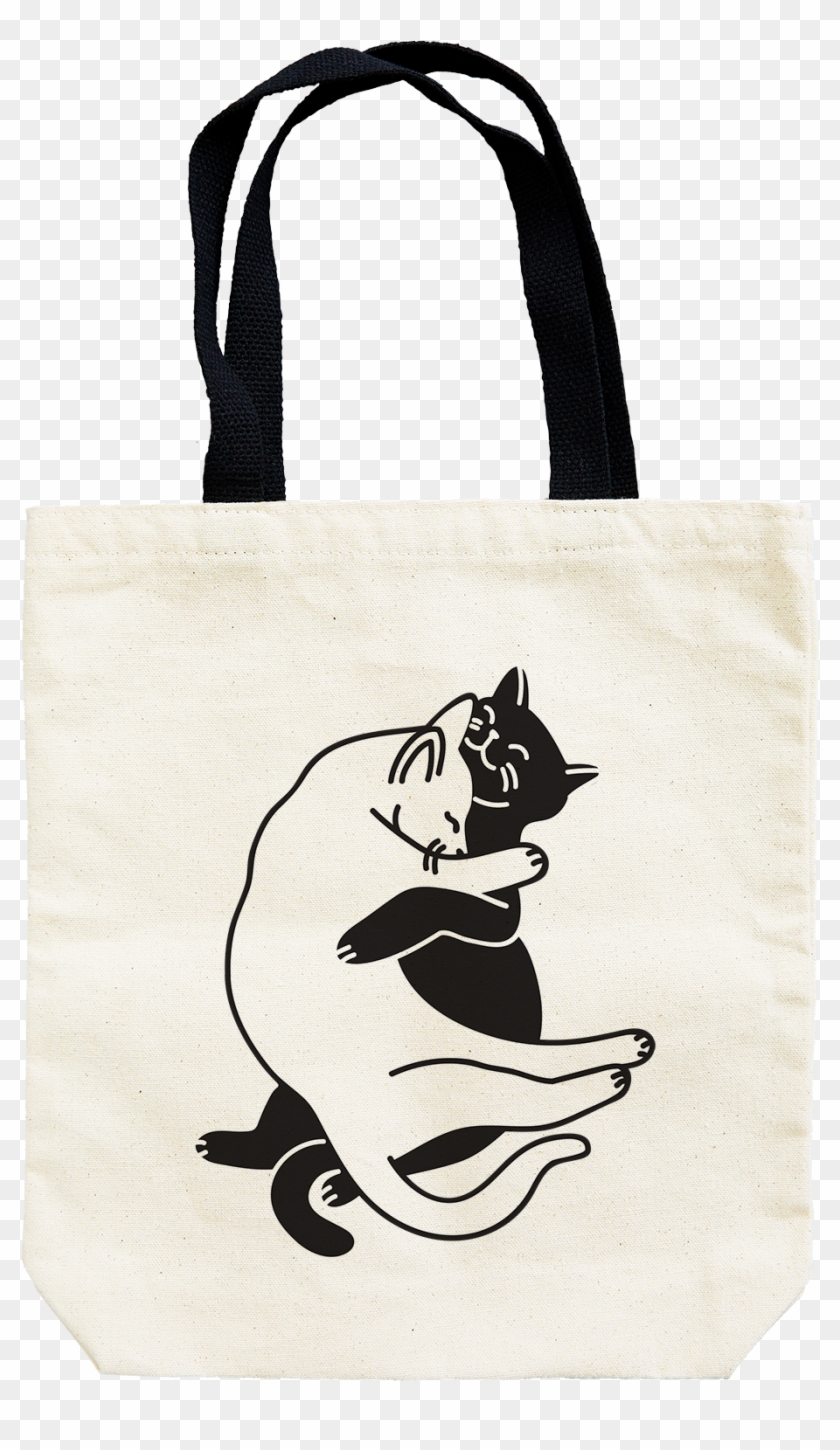 Snuggle Cats Tote - Dog Stripes Tote Bag #638789