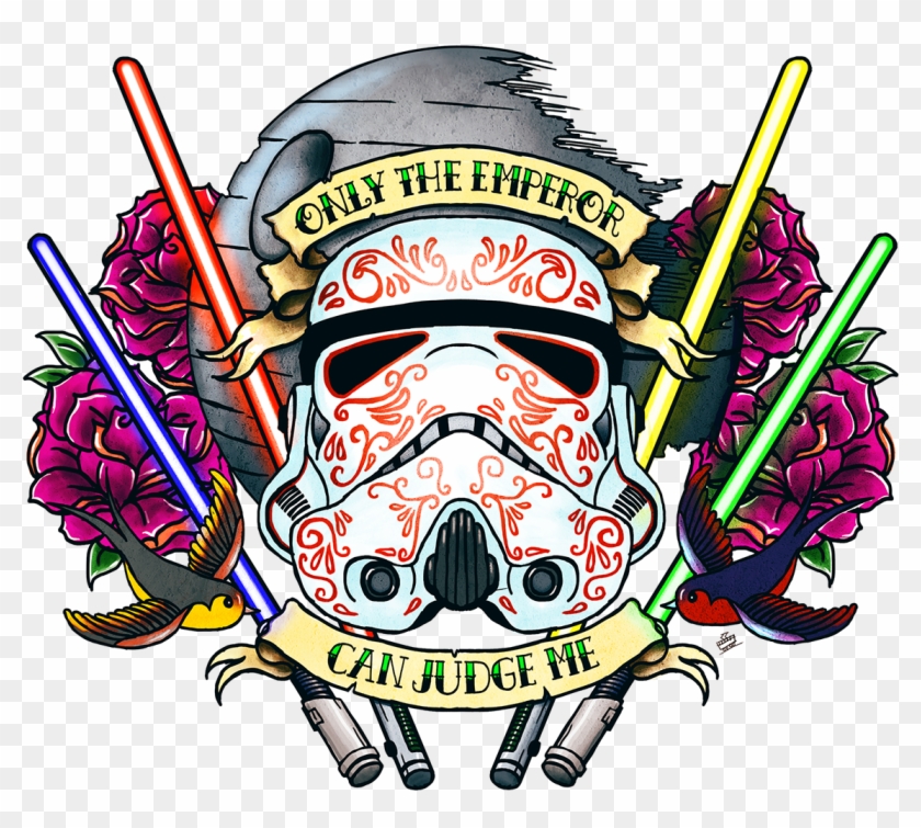 Stormtrooper Tattoo Star Wars Chest Tattoo Full Size PNG Clipart