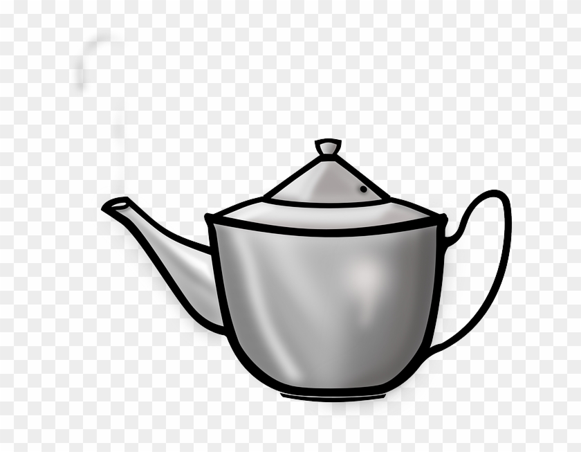 Icon, Outline, Drawing, Cup, Flower, Cartoon - Tea Pot Clip Art #638865