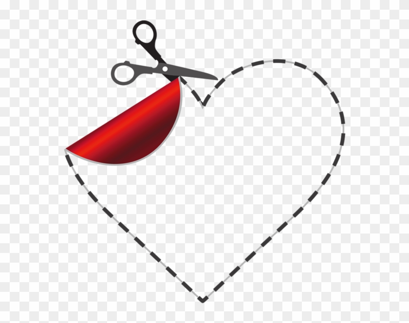 Heart With Scissors Png Clipart Picture - Scissor Heart Clip Art #639108
