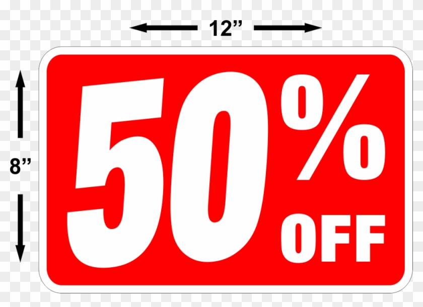 50% Off Sale Sign Free Shipping - Sale Sign #639244