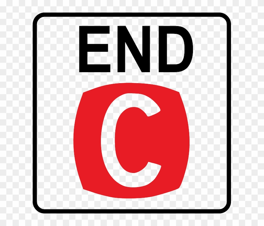 End Sign, Road, Street, Clearway, Ends, End - Road #639268