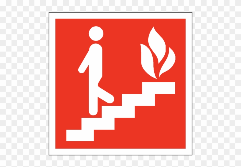 Fire Exit Steps Safety Sign - Fire Exit Steps #639296