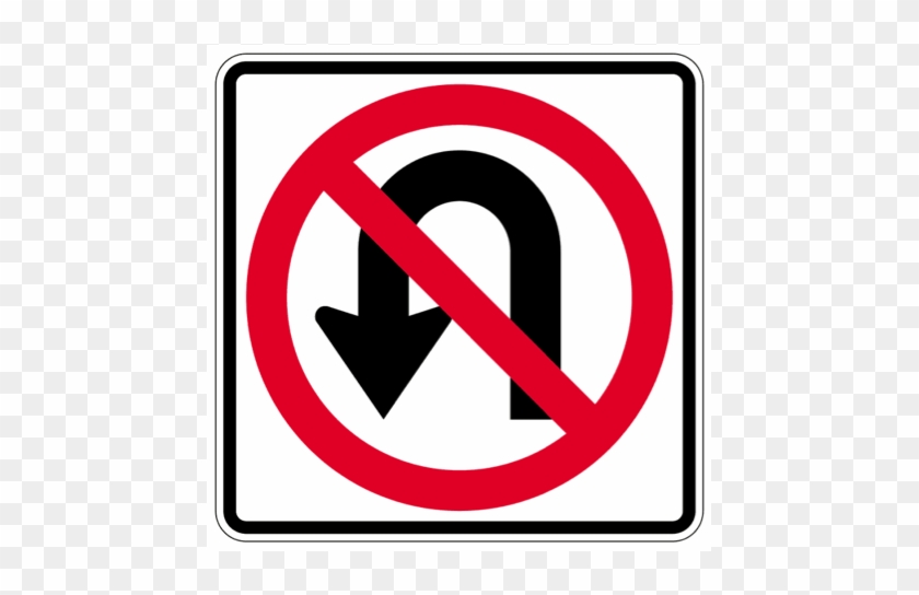 No U Turn Sign- Poterfeild Street - No No No U #639328