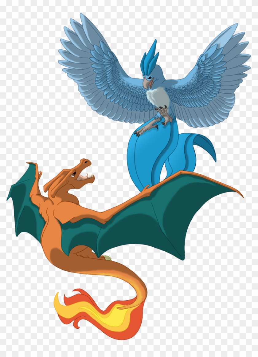 Charizard V Articuno By Shadow And Flame - Pokemon Articuno Vs Charizard #639485