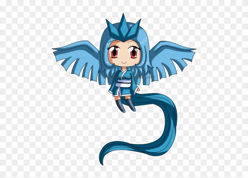 [commission] Mini Chibi Articuno Gijinka By Izka197 - Cartoon #639543