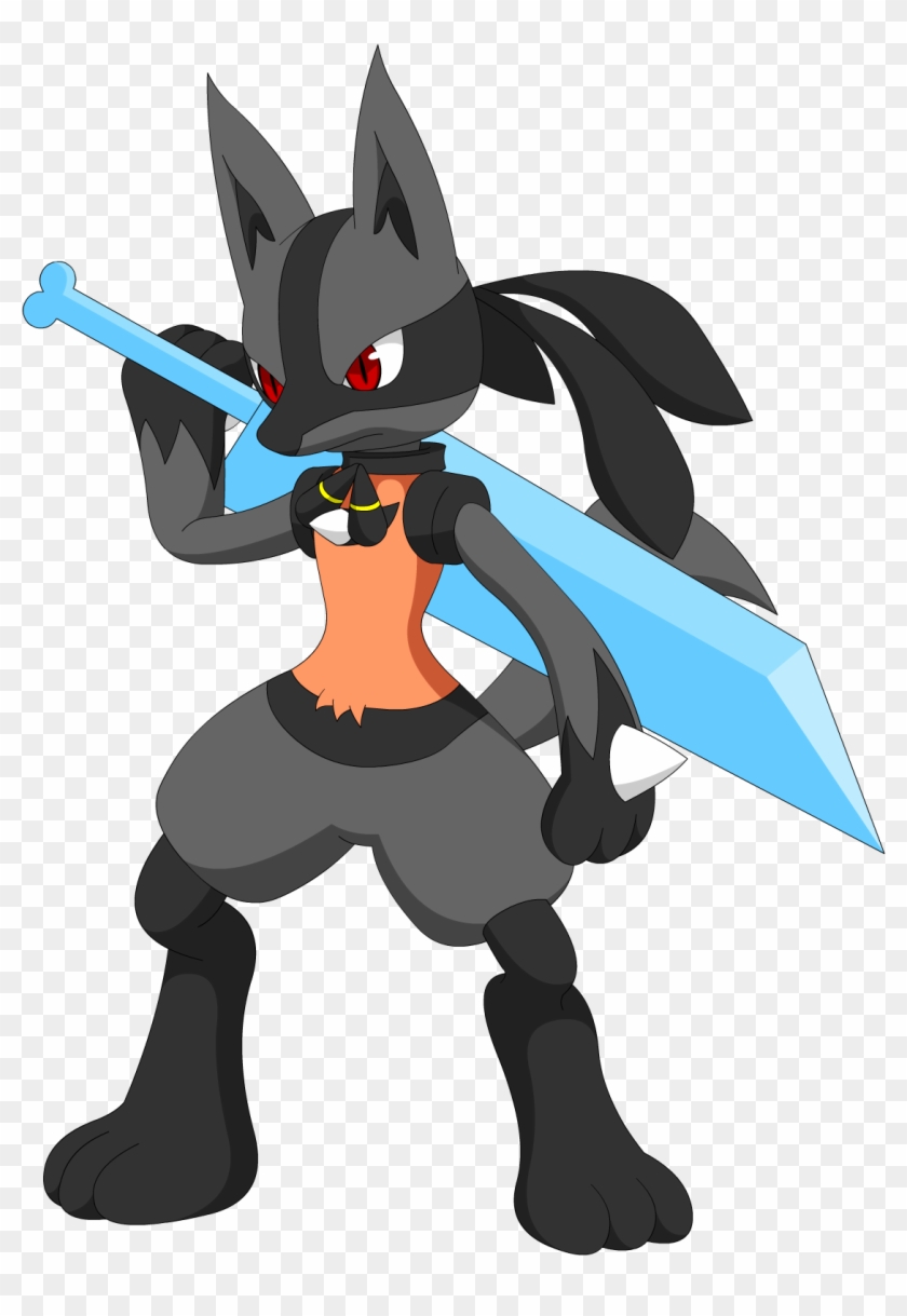 Pokemon - Lucario With Buster Sword #639663