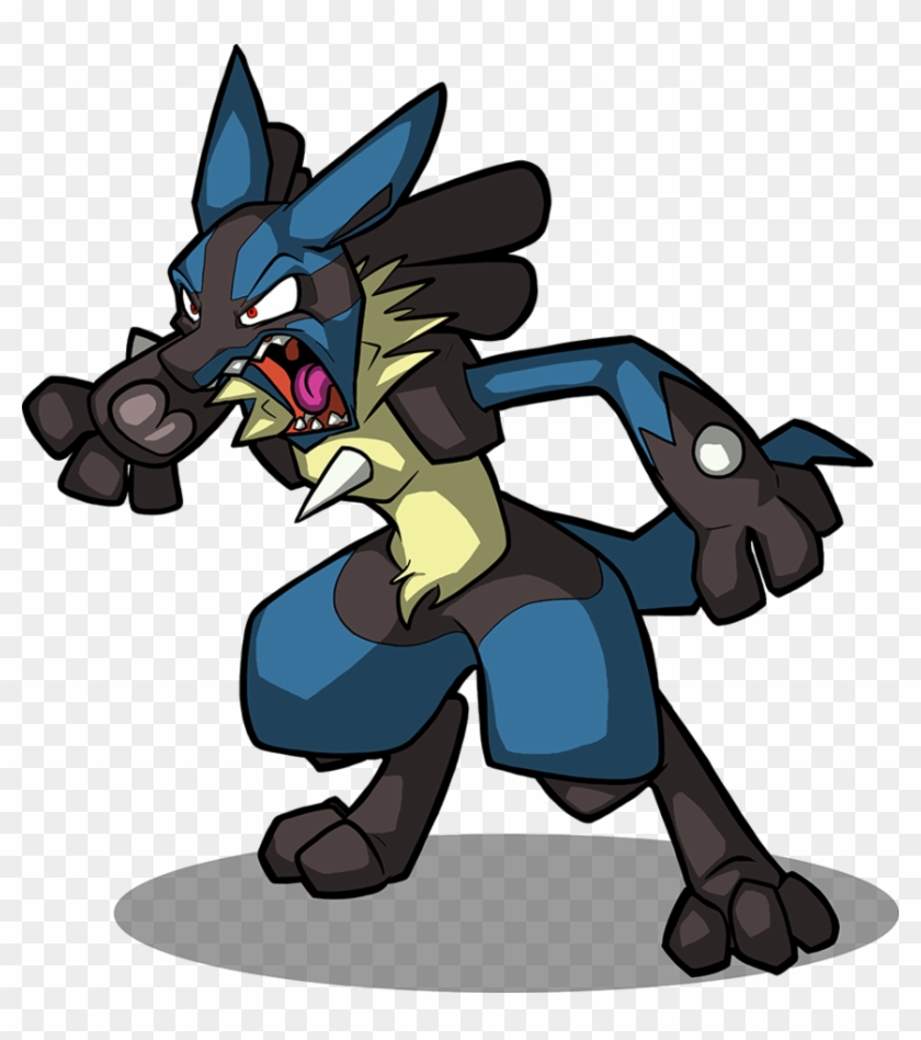 Shiny Mega Lucario Stats For Kids - Lucario Angry #639692